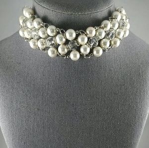 Handmade: gemstone bridal choker necklace